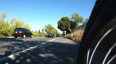 Bicycle commuting Stock Footage 25732867