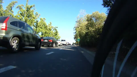 Bicycle commuting Stock Footage 25734034