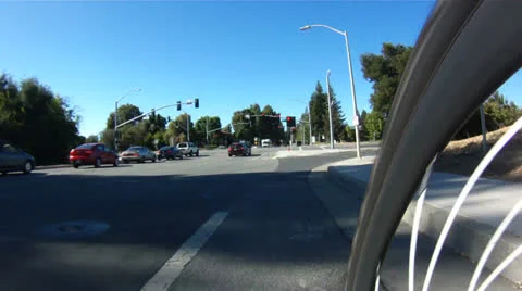 Bicycle commuting Stock Footage 25735038