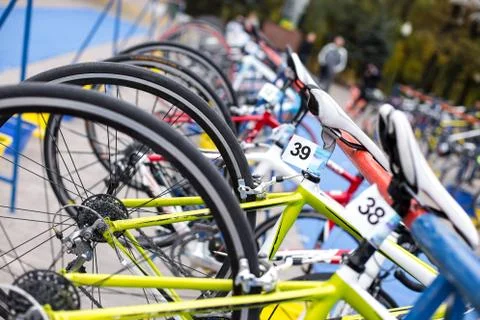 Bicycle competition Foto stock