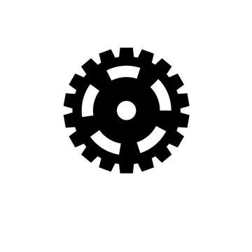 Bicycle Crank, Chainwheel Solid Flat Vector Icon Isolated on White Background イラスト素材