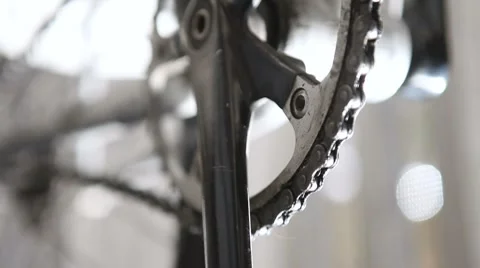 Bicycle Crank Slow Stock Footage 8825404