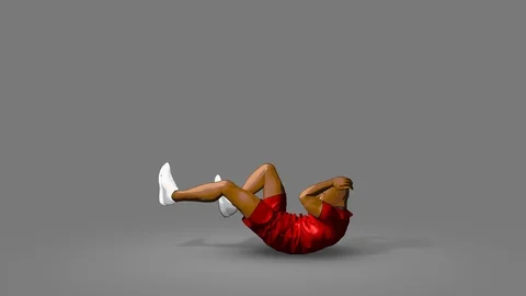 Bicycle Crunch Stock Footage 122618668