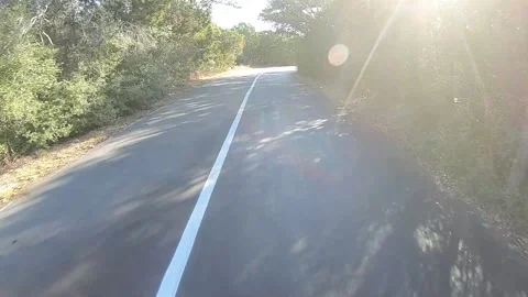 Bicycle cycling down country path Video stock 231073002