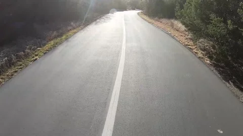 Bicycle cycling down country path Timelapse Stock-Footage 231073005