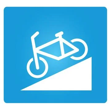 Bicycle down way Stock Illustration
