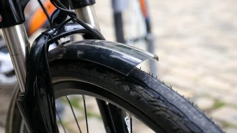 Bicycle flashlight Stock Footage 80283538