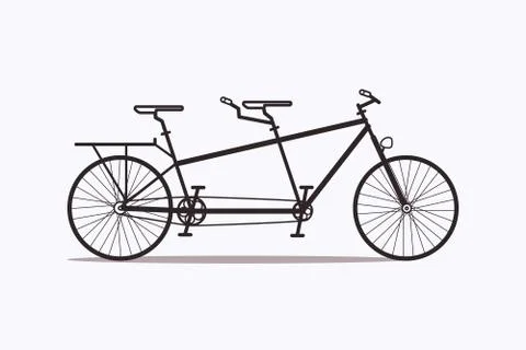 Bicycle flat icon Stock Illustration
