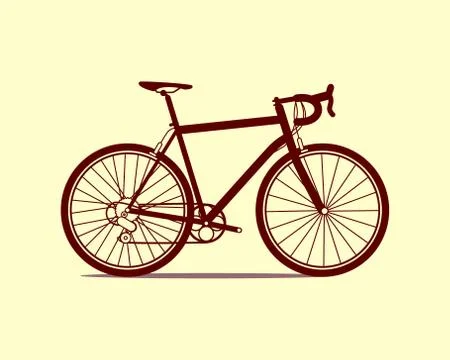 Bicycle flat icon Stock Illustration