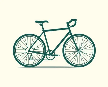 Bicycle flat icon Stock Illustration