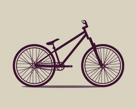 Bicycle flat icon Stock Illustration