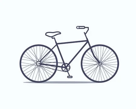 Bicycle flat icon Stock Illustration
