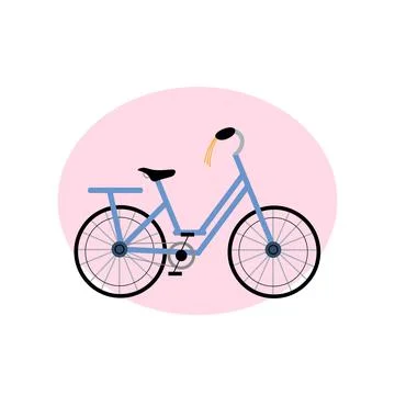 Bicycle flat icon 스톡 일러스트