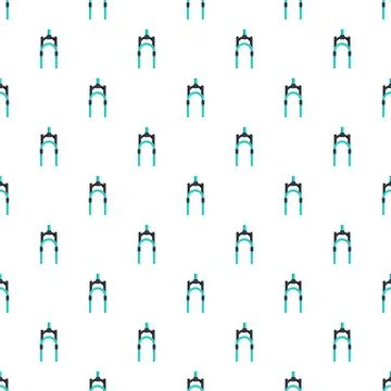 Bicycle fork pattern creating endless cycling background vector イラスト素材