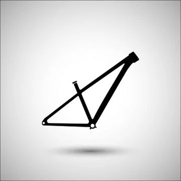 Bicycle frame. Bicycle accessories vector icon. 스톡 일러스트