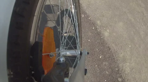 Bicycle front wheel Video stock 55041700
