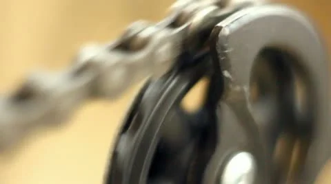 Bicycle gear and chain Stock Footage 12283256
