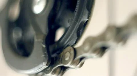 Bicycle gear and chain Stock Footage 12283290