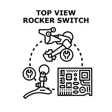 Bicycle gear components and circuit board engineering Stock Illustration