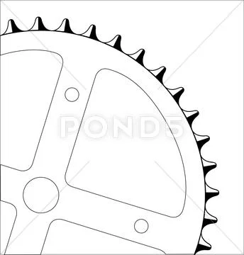 Bicycle gear Stock Illustration