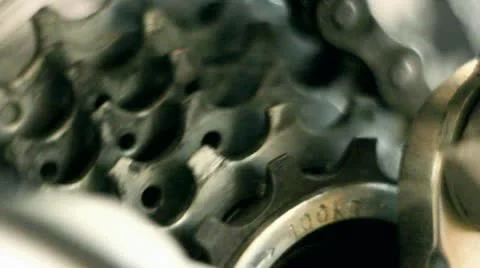 Bicycle Gears Stock Footage