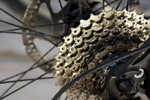 Bicycle gears Stock Photos