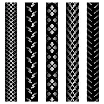 Bicycle gradient tire tracks Stock Illustration