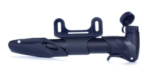 Bicycle hand air pump Stock Photos