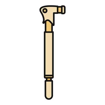 Bicycle hand pump icon flat illustration design Stock Illustration