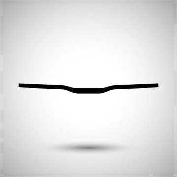 Bicycle handlebars. Bicycle accessories vector icon. 스톡 일러스트