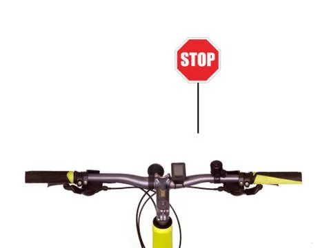 Bicycle handlebars Stock Illustration