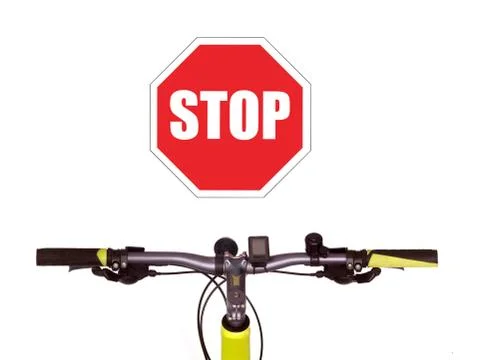 Bicycle handlebars Stock Illustration