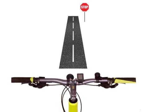 Bicycle handlebars Stock Illustration