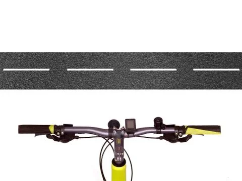 Bicycle handlebars Stock Illustration