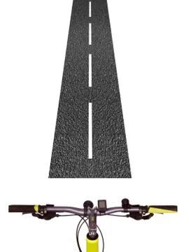 Bicycle handlebars Stock Illustration