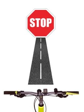 Bicycle handlebars Stock Illustration