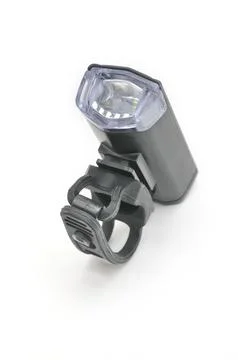 Bicycle headlights on white background 写真素材