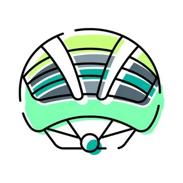 Bicycle helmet providing essential head safety for cycling Stock-Illustration