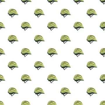 Bicycle helmet safety pattern for cycling sports Stock Illustration