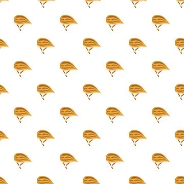 Bicycle helmet seamless pattern for cycling protection design Stock Illustration