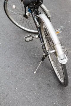 Bicycle high angle view Foto stock