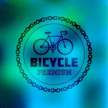 Bicycle hipster logo Stock Illustration