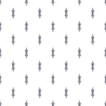 Bicycle hub repeating pattern on white background Illustrazione stock