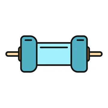 Bicycle hub vector icon illustrating a bike wheel part Ilustración de archivo