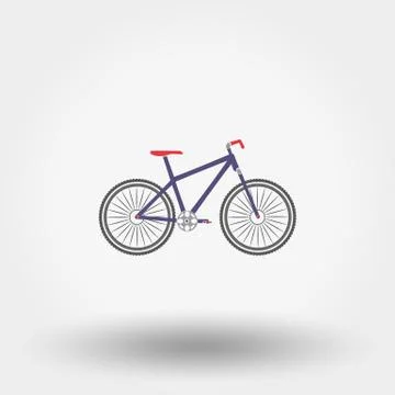Bicycle icon. Flat Stock Illustration