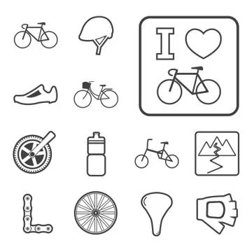 Bicycle icon Stock Illustration