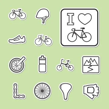 Bicycle icon Stock Illustration