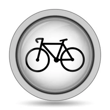 Bicycle icon. Internet button on white background.. Stock Illustration