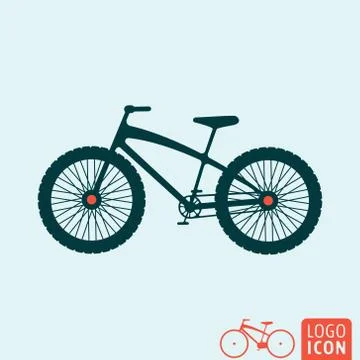 Bicycle icon isolated Stock Illustration