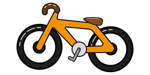 Bicycle icon. Isolated on white background. Trendy flat style for graphic des Stock Illustration